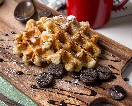 Cookie  and Chocolate Ice cream Waffle（巧克力華夫餅）